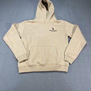 Local Boy Outfitters Hoodie Pullover Youth Large Tan Outdoor Gorpcore Hunting